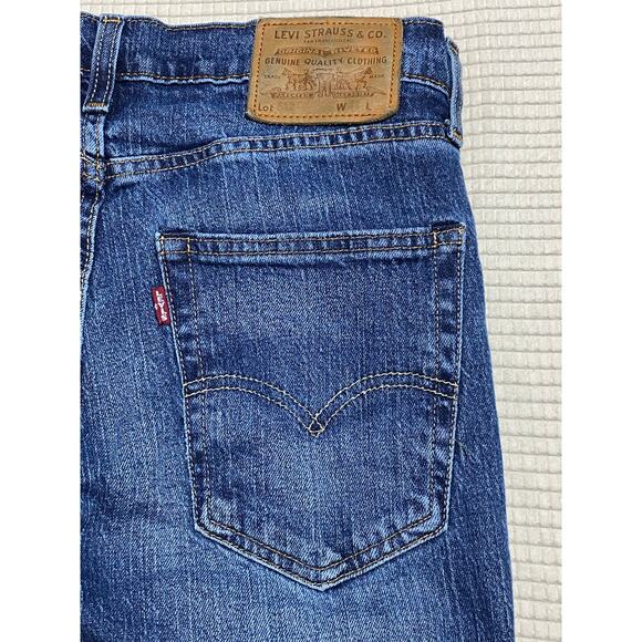 Levis Big E Jeans Mens 31 x 32 * Premium Denim Blue 5 Pocket Tapered Logo - Picture 6 of 10